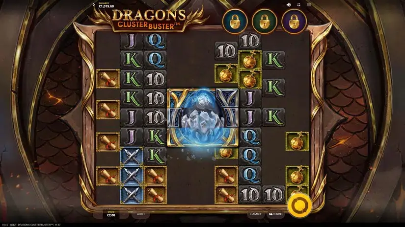Dragons Clusterbuster slot screenshot 2