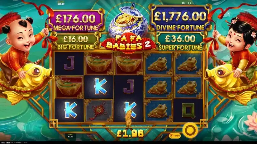 Fa Fa Babies 2 slot screenshot 3