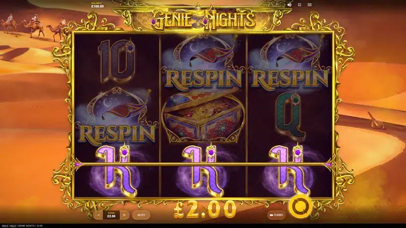 Genie Nights slot screenshot 2