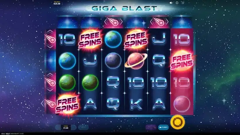 Giga Blast slot screenshot 2