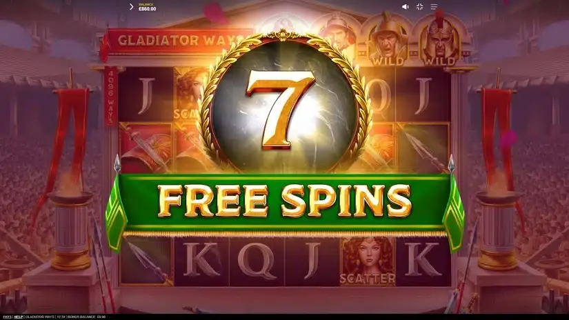Gladiator Ways slot screenshot 3