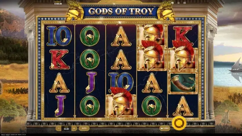 Gods Of Troy slot screenshot 