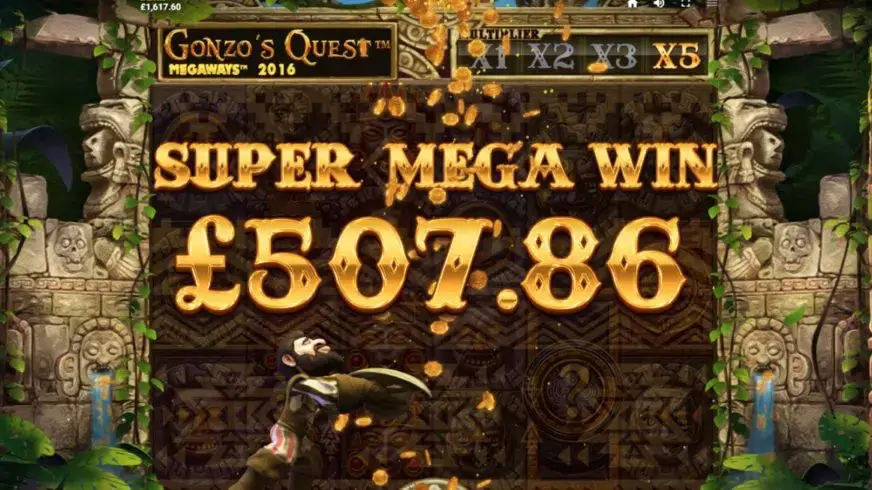 Gonzo’s Quest Megaways slot screenshot 