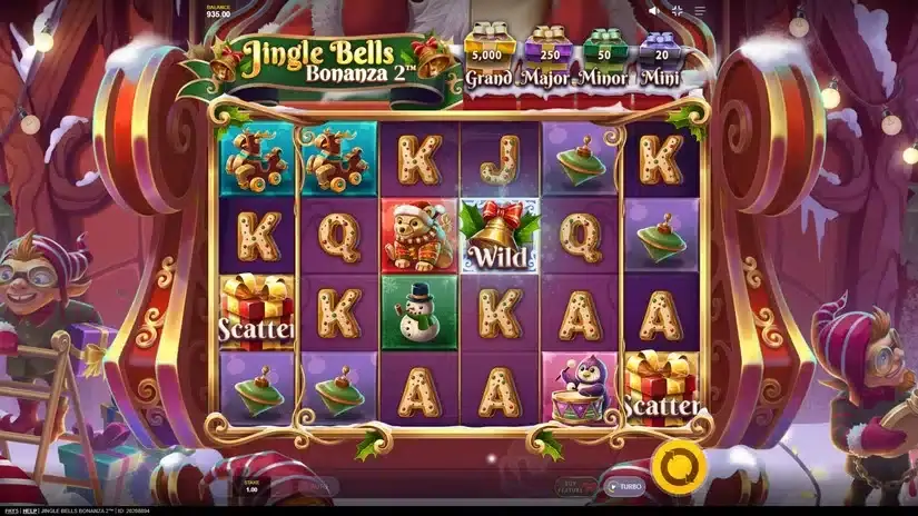 Jingle Bells Bonanza 2 slot screenshot 2