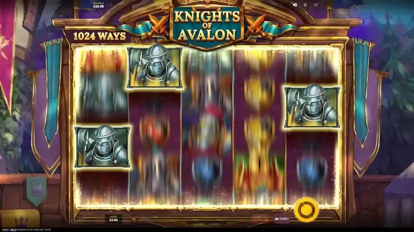 Knights of Avalon slot screenshot 2