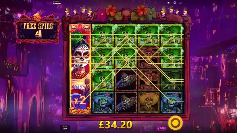 Los Muertos Locos slot screenshot 