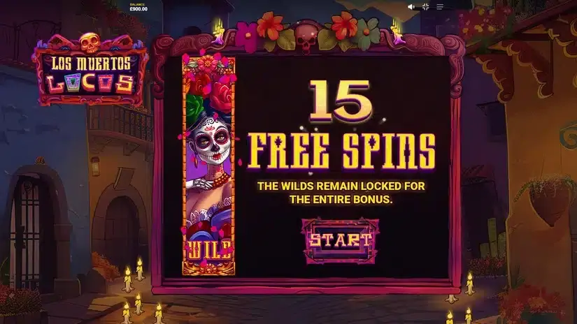 Los Muertos Locos slot screenshot 2