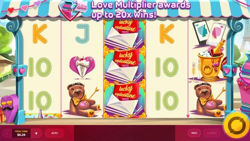 Lucky Valentine slot screenshot 1