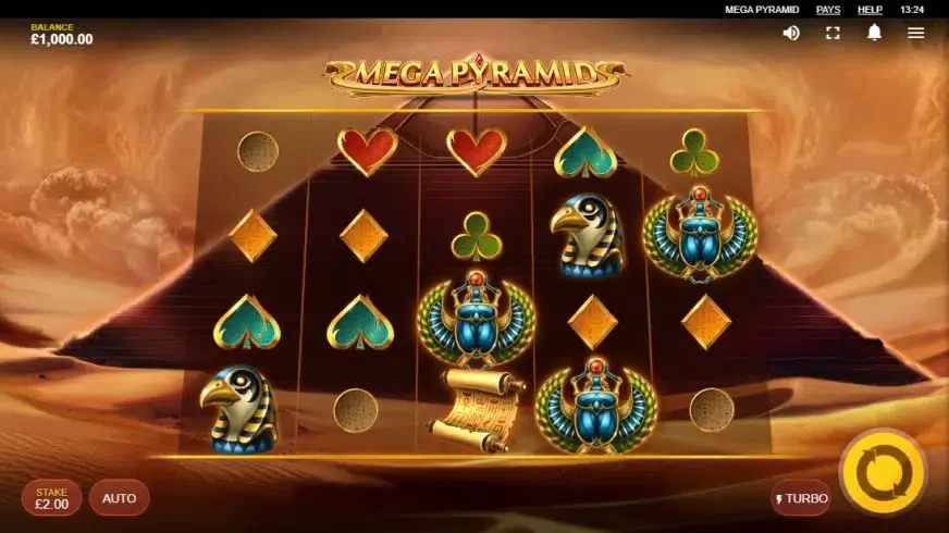 Mega Pyramid slot screenshot 1