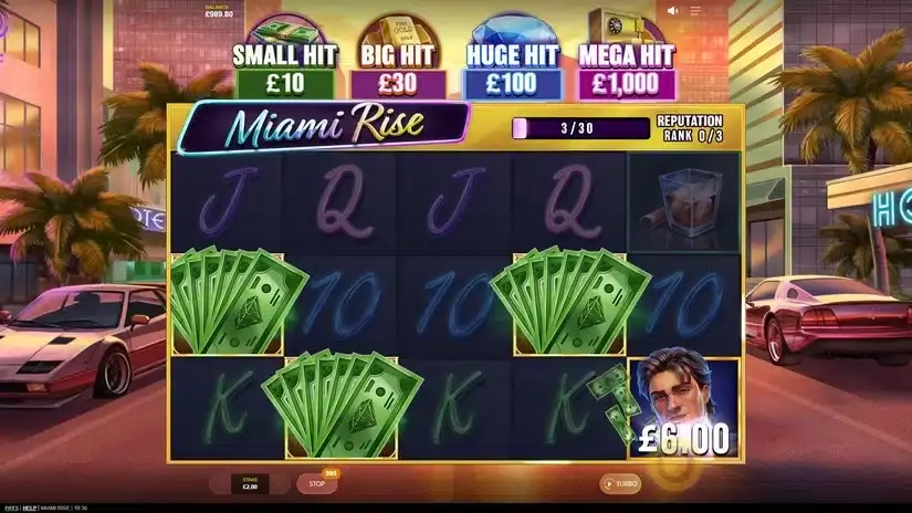 Miami Rise slot screenshot 2