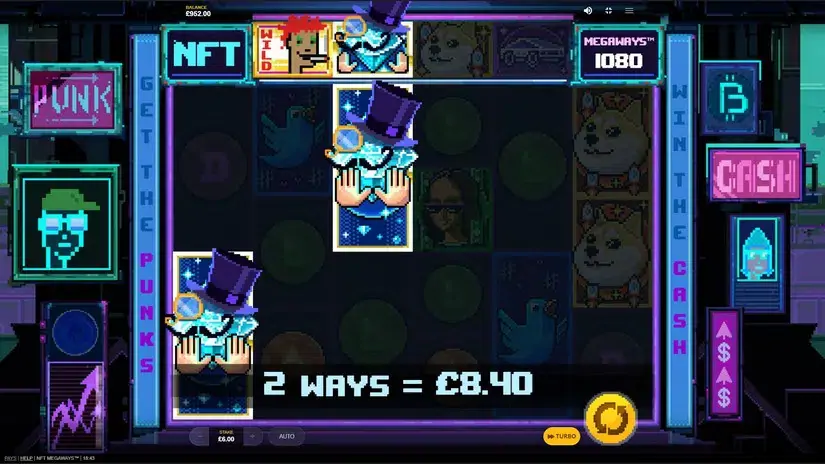 NFT Megaways slot screenshot 2