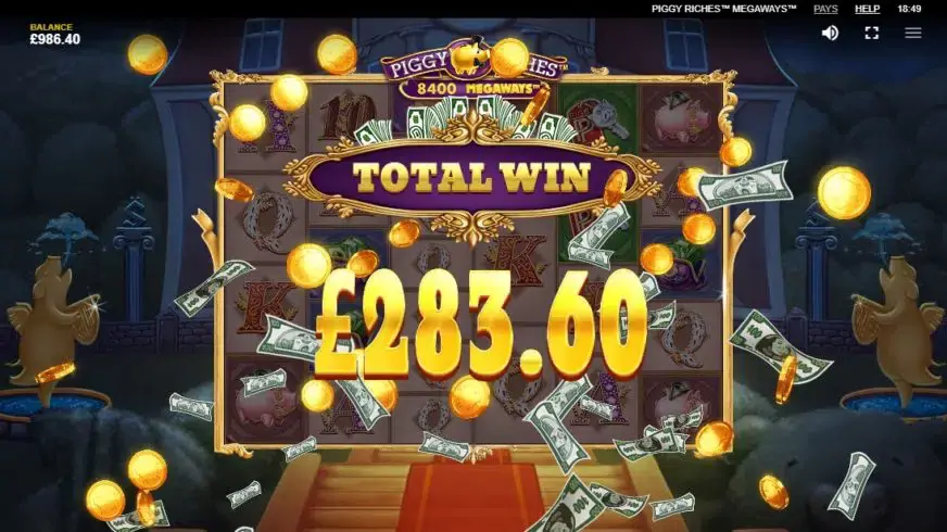 Piggy Riches Megaways slot screenshot 