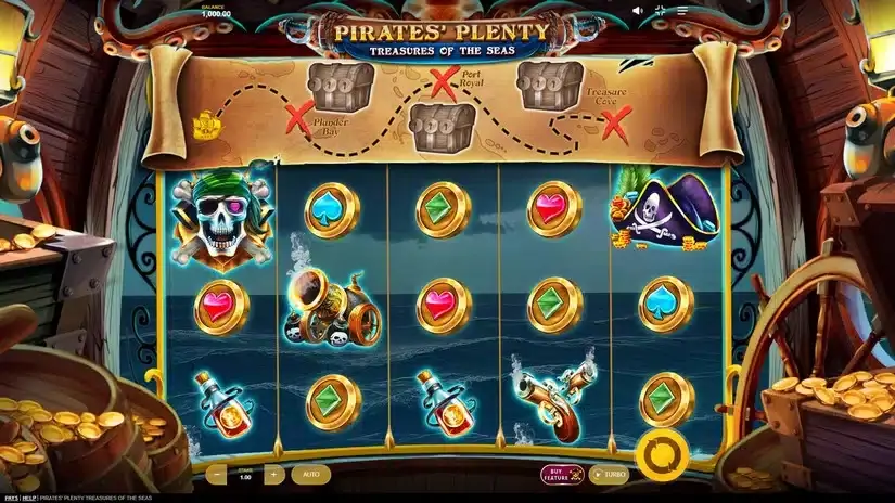 Pirates’ Plenty Treasures of the Seas slot screenshot 1