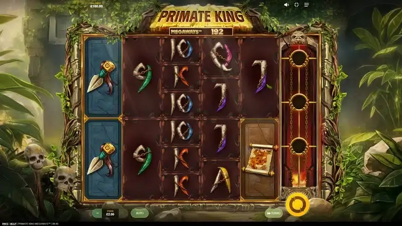 Primate King Megaways slot screenshot 