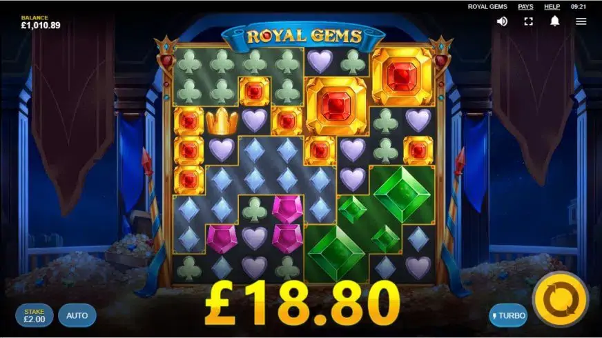 Royal Gems slot screenshot 3
