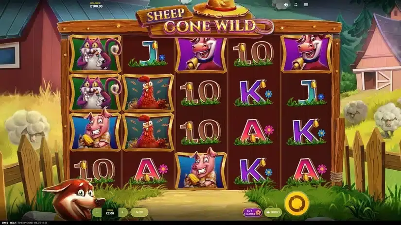 Sheep Gone Wild slot screenshot 