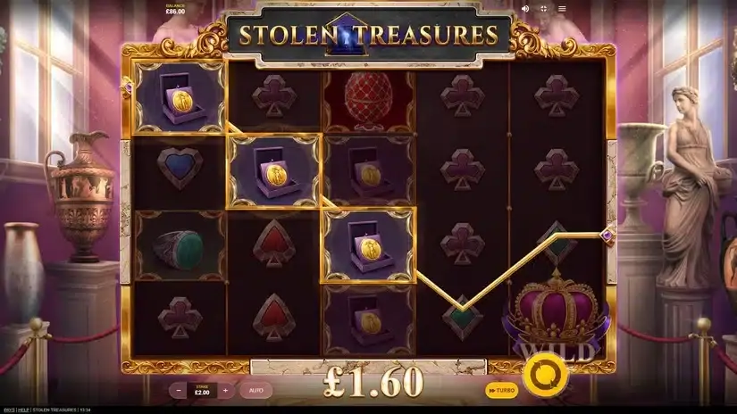 Stolen Treasures slot screenshot 3