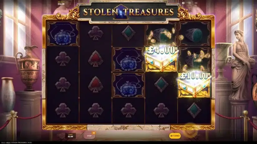 Stolen Treasures slot screenshot 4