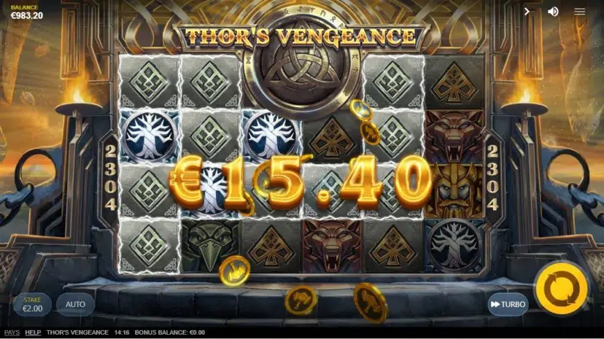 Thors Vengeance slot screenshot 