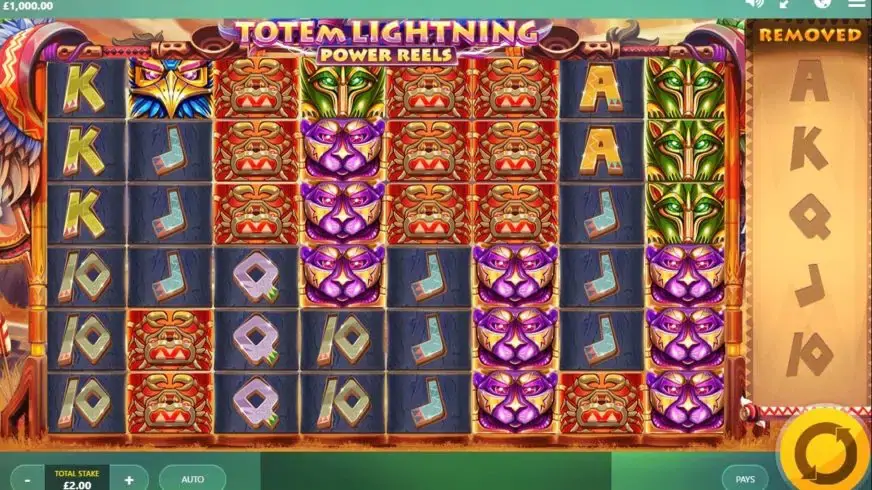 Totem Lightning Power Reels slot screenshot 1