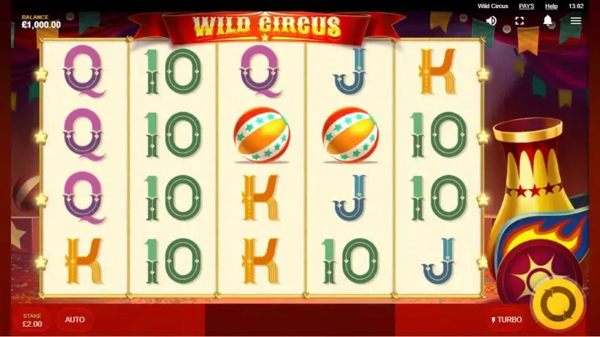 Wild Circus slot screenshot 1