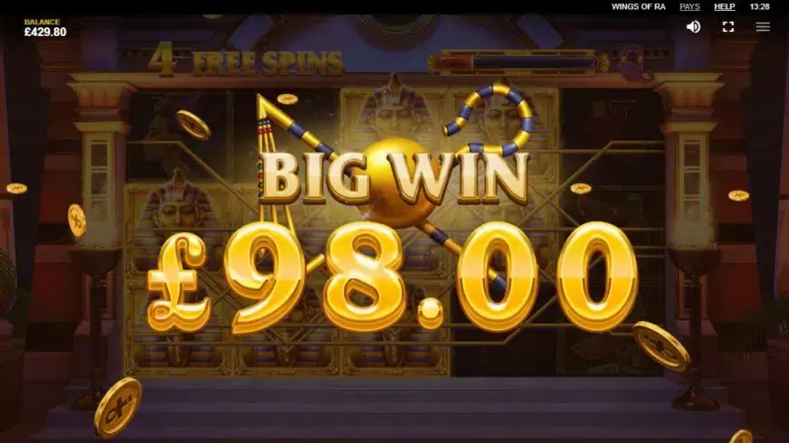 Wings of Ra slot screenshot 7