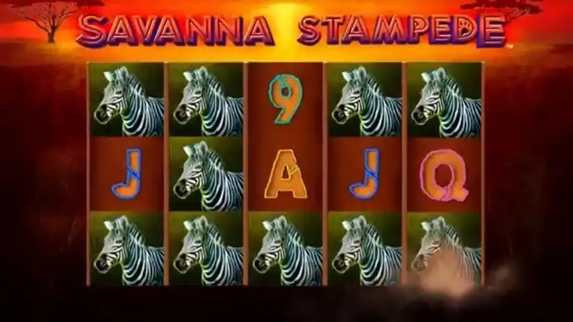 Savanna Stampede slot screenshot 1