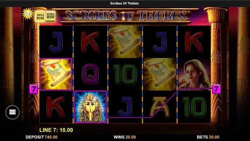 Scribes of Thebes slot screenshot 1