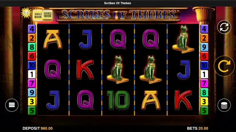 Scribes of Thebes slot screenshot 2