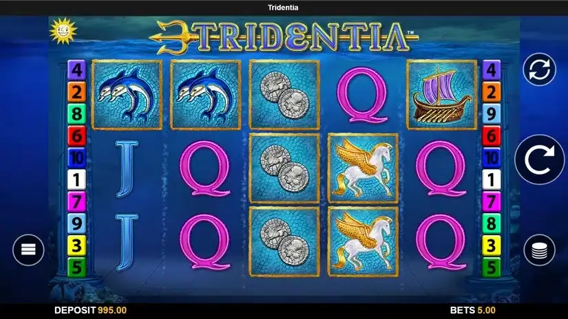 Tridentia slot screenshot 1