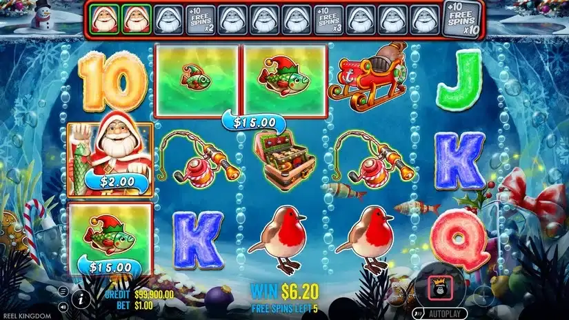 Big Bass Christmas Frozen Lake slot screenshot 4