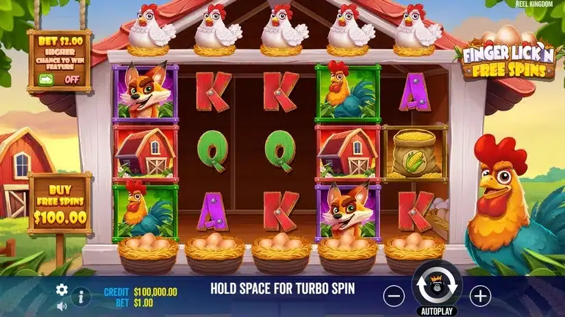 Finger Lick’n Free Spins slot screenshot 