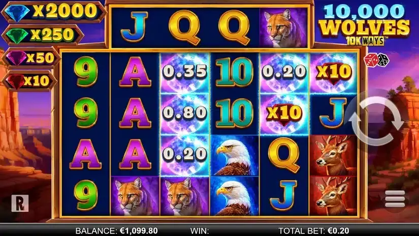 10,000 Wolves 10K Ways slot screenshot 3