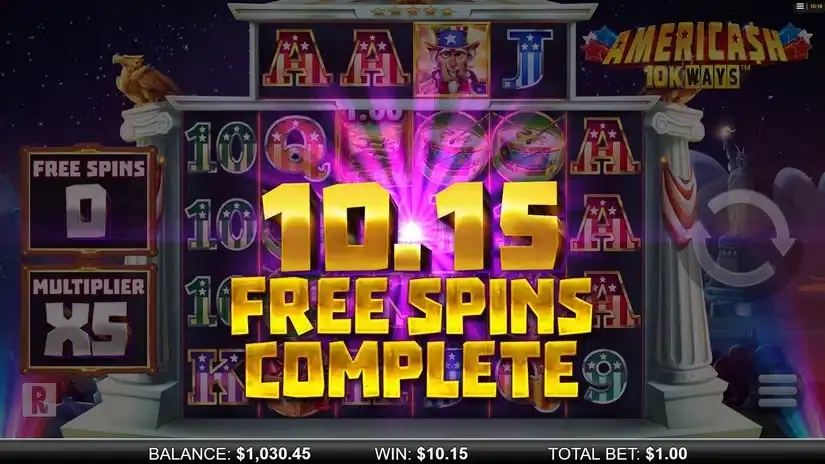 Americash 10K Ways slot screenshot 