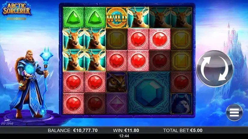 Arctic Sorcerer Gigablox slot screenshot 