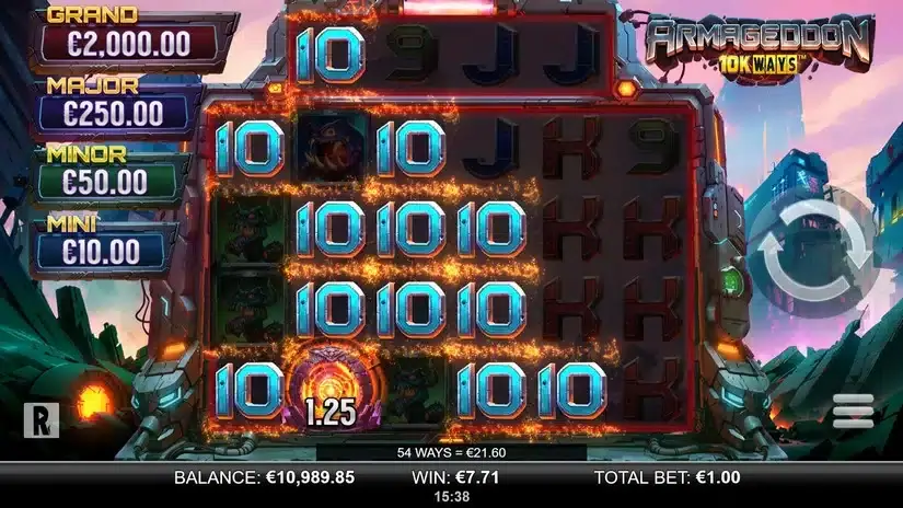 Armageddon 10k Ways slot screenshot 