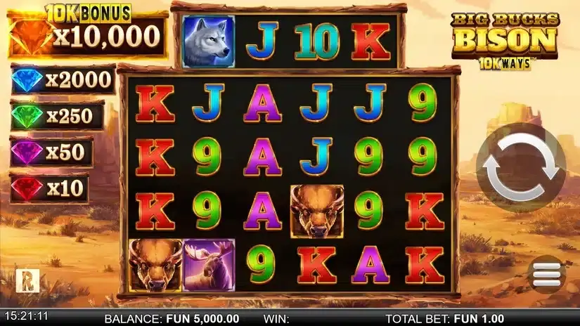 Big Bucks Bison 10K Ways slot screenshot 1