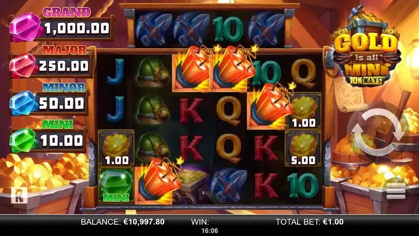 Gold is all Mine 10K Ways slot screenshot 