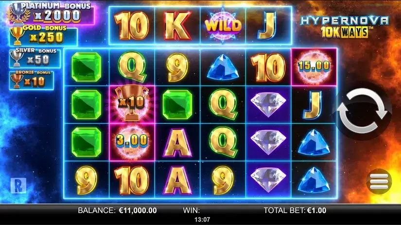 Hypernova 10K Ways slot screenshot 1