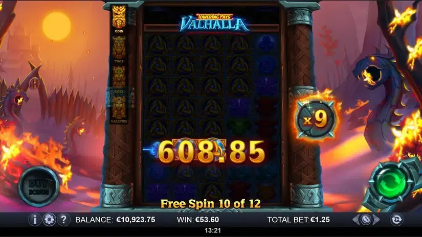 Towering Pays Valhalla slot screenshot 8