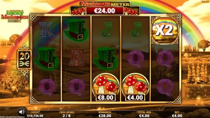 Double Lucky Mushrooms DoubleMax slot screenshot 4