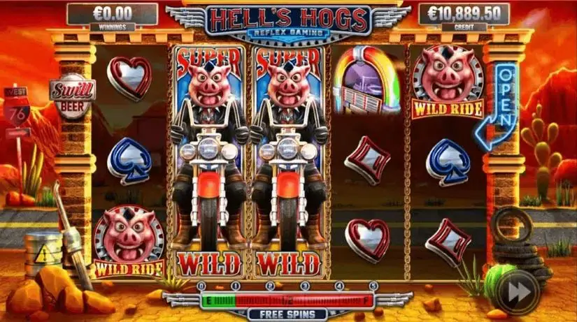 Hell’s Hogs slot screenshot 