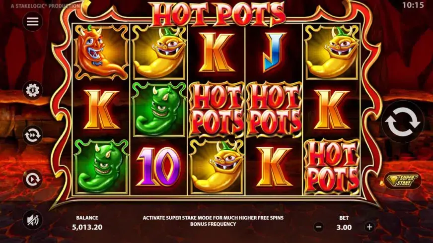 Hot Pots slot screenshot 2