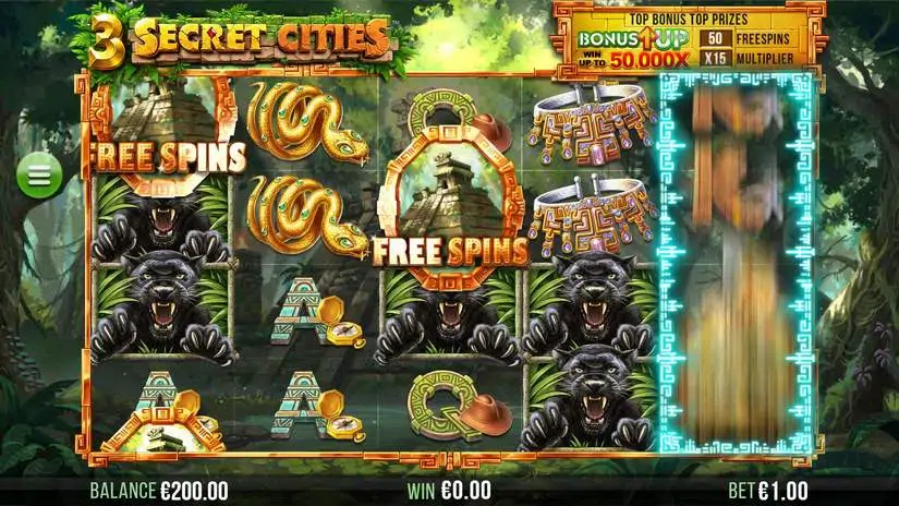 3 Secret Cities slot screenshot 