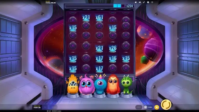 5 Monsters slot screenshot 5