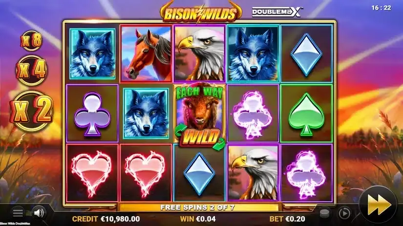 Bison Wilds DoubleMax slot screenshot 3