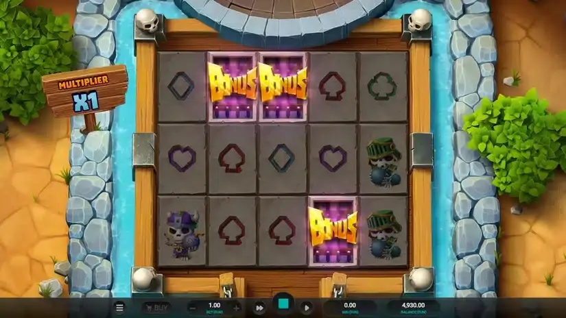 Bone Raiders slot screenshot 2