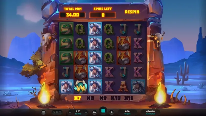 Celestial Buffalo slot screenshot 5