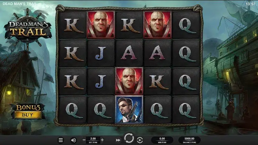 Dead Mans Trail slot screenshot 