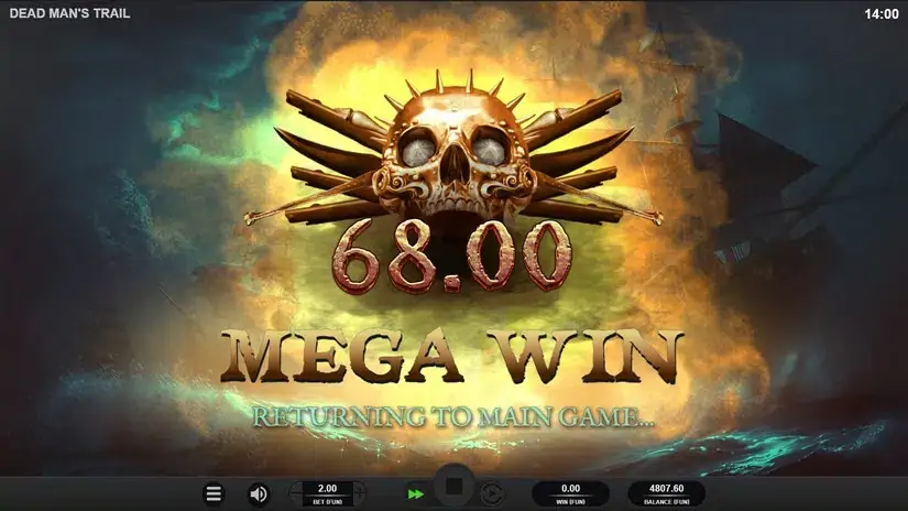 Dead Mans Trail slot screenshot 